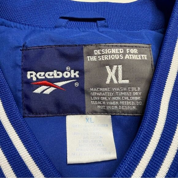 Vintage Reebok Panthers V Neck Pullover Men’s Blue Sz XL FLAW - Picture 10 of 12